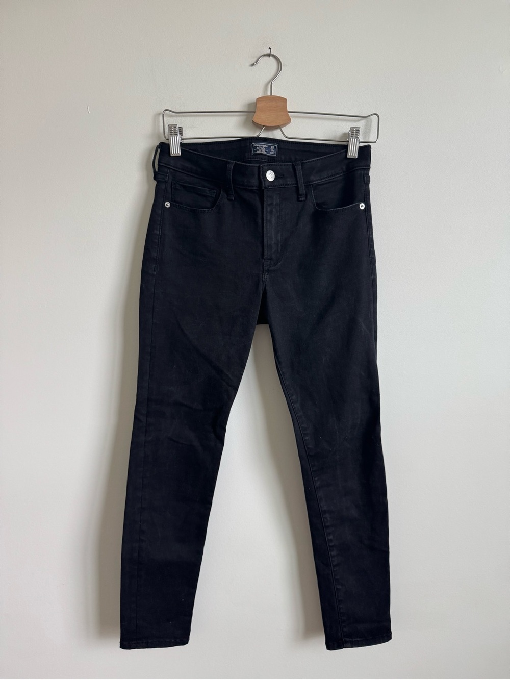 A&F Black Super Skinny Jeans